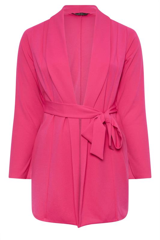 LIMITED COLLECTION Plus Size Hot Pink Blazer | Yours Clothing 6