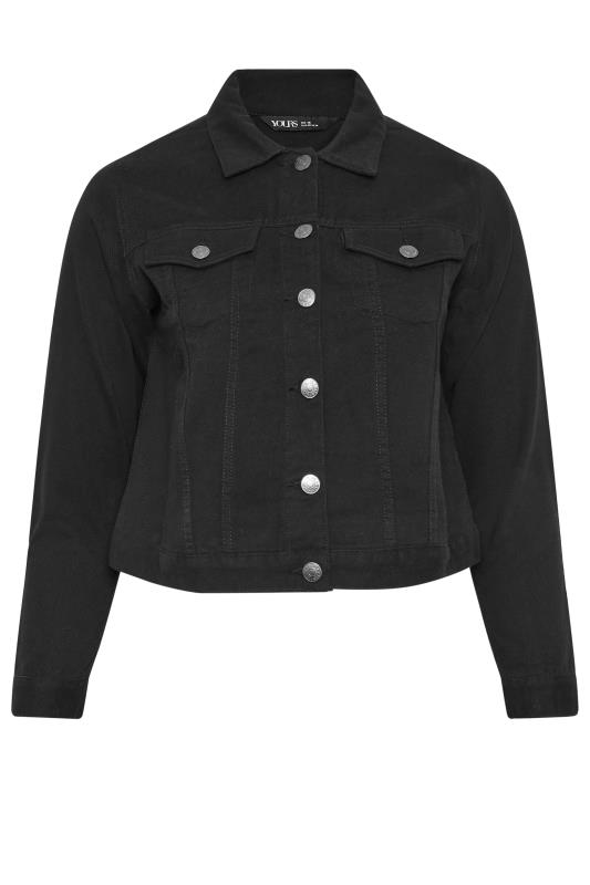 YOURS Plus Size Curve Black Denim Jacket | Yours Clothing 7