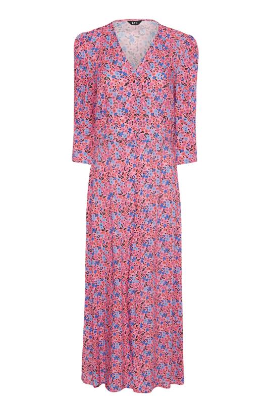 Tall Women's LTS Pink Ditsy Floral Tea Dress | Long Tall Sally 6