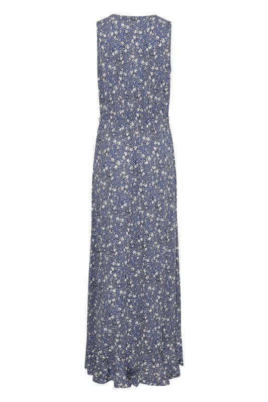 LTS Tall Blue Floral Maxi Dress 7