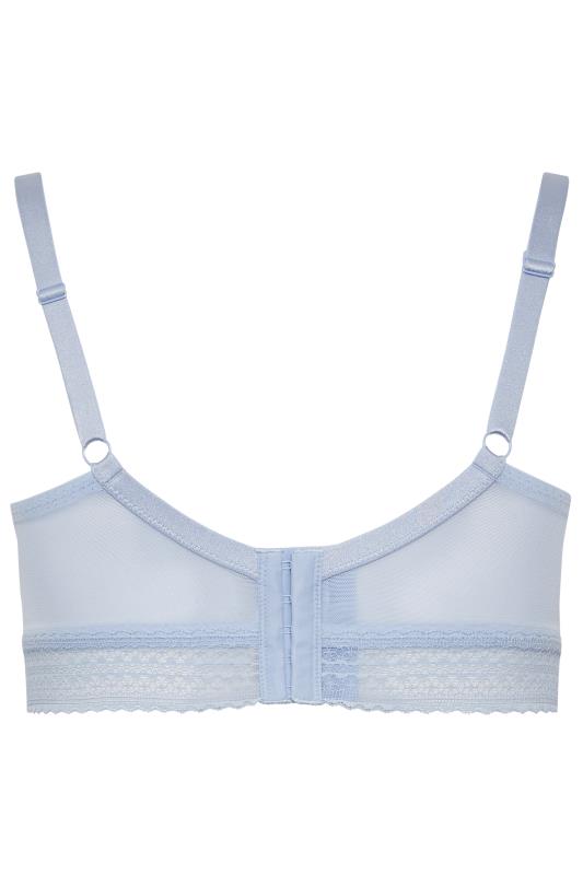 Labymos Women Plus Size Bra Full Coverage Cups with Underwire Light Blue