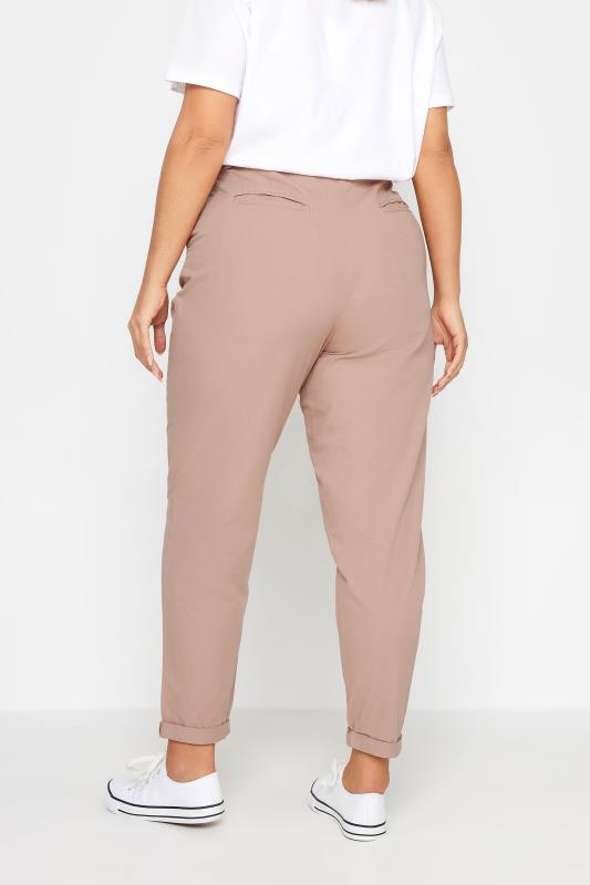 YOURS Plus Size Blush Pink Straight Leg Chino Trousers | Yours Clothing  3