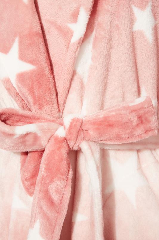 Curve Pink Ombre Star Print Dressing Gown 5