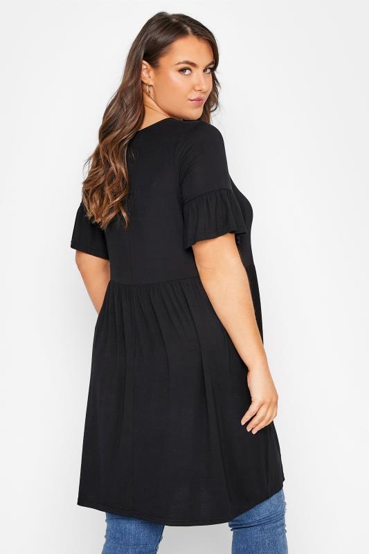 Curve Black Smock Tunic Dress Size 14-40 3