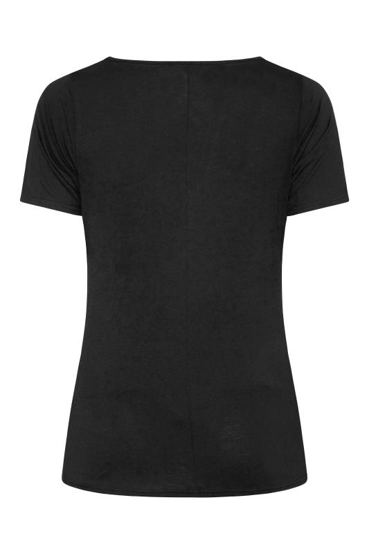 BUMP IT UP MATERNITY Curve Black Short Sleeve T-Shirt 7