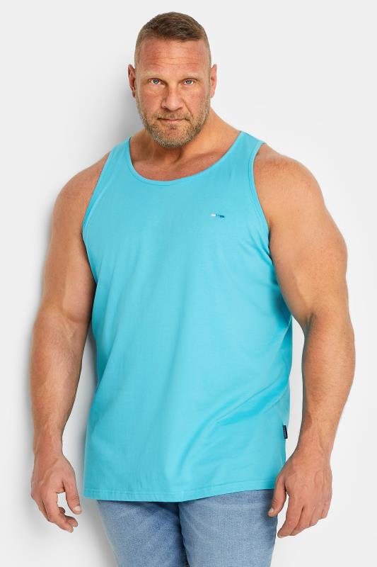 Men's  BadRhino Big & Tall Blue Plain Vest