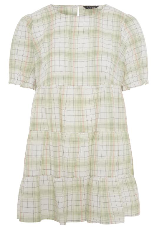 LIMITED COLLECTION Mint Check Tiered Tunic Top_F.jpg