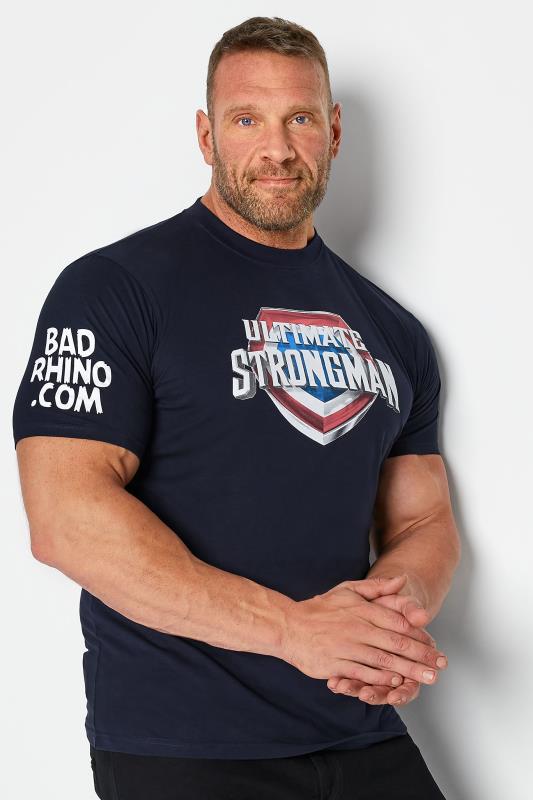 BadRhino Big & Tall Navy Blue Ultimate Strongman T-Shirt 1