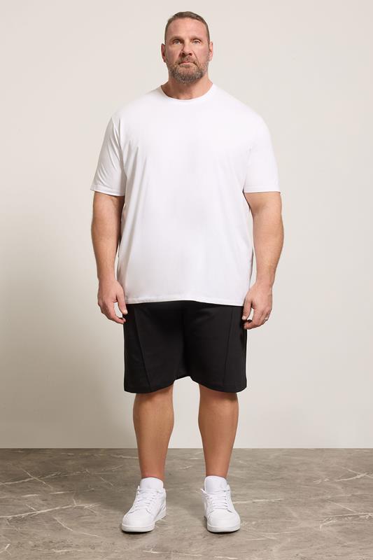 KAM Big & Tall Black Interlock Shorts | BadRhino 1