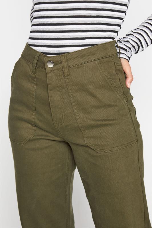 LTS Khaki Green Twill Wide Leg Trousers_C.jpg
