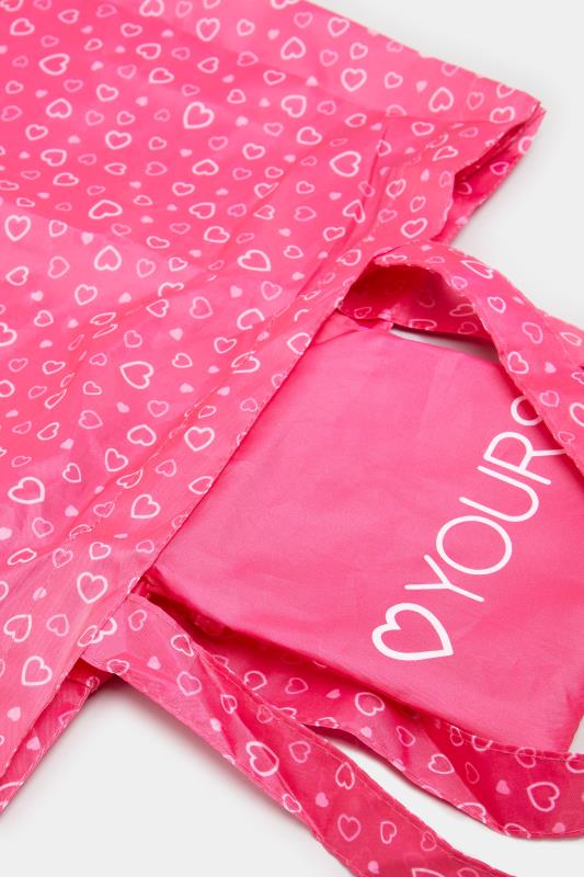 Ukraine Crisis 100% Donation Pink Heart Shopper Bag | Yours Clothing 8