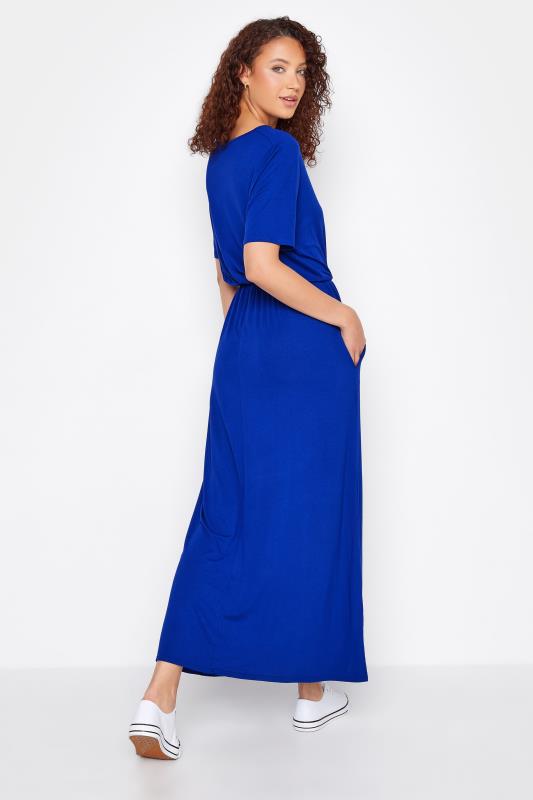LTS Tall Cobalt Blue Pocket Midaxi Dress_C.jpg