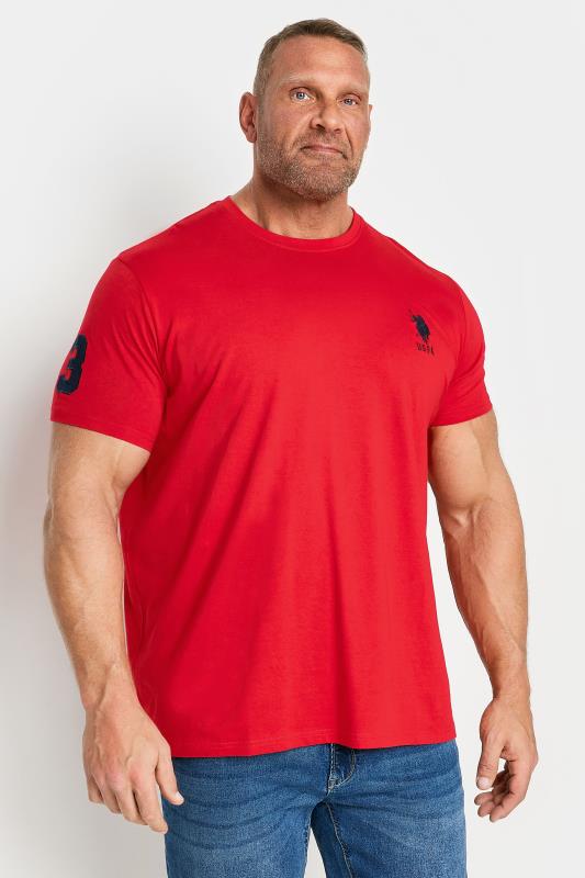  Grande Taille U.S. POLO ASSN. Red 'Player 3' T-Shirt