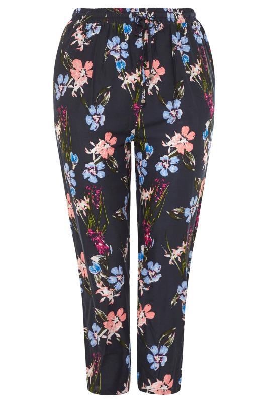 Navy Floral Tapered Trousers_F.jpg