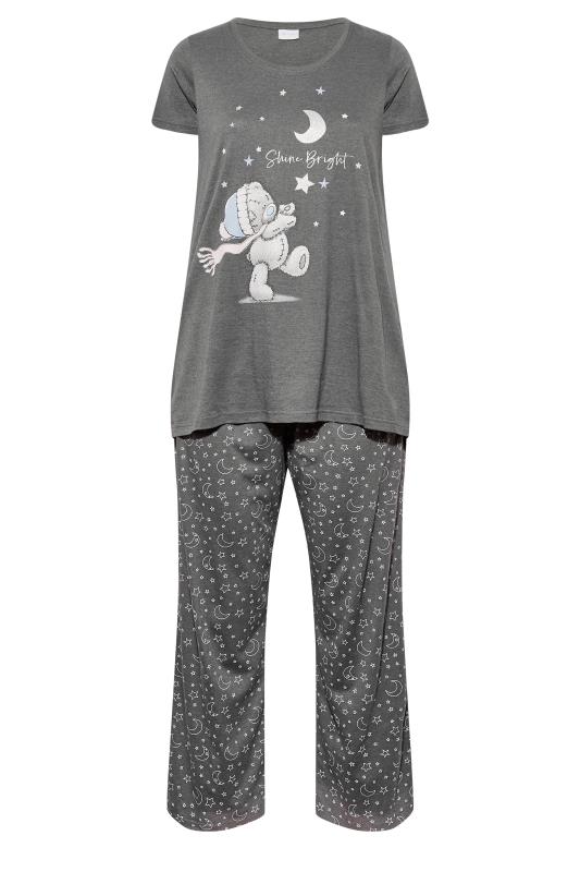 Plus Size Grey Tatty Teddy "Shine Bright" Pyjama Set | Yours Clothing 6