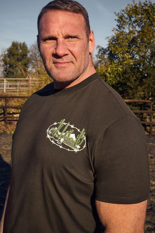 BadRhino Big & Tall Chocolate Brown 'Out West' Graphic T-Shirt | BadRhino 1