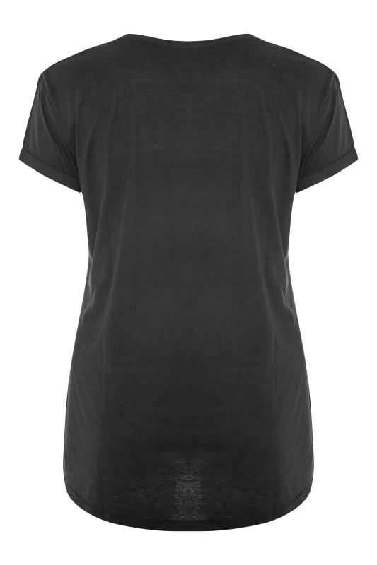 Curve Black Eagle Print T-Shirt 7