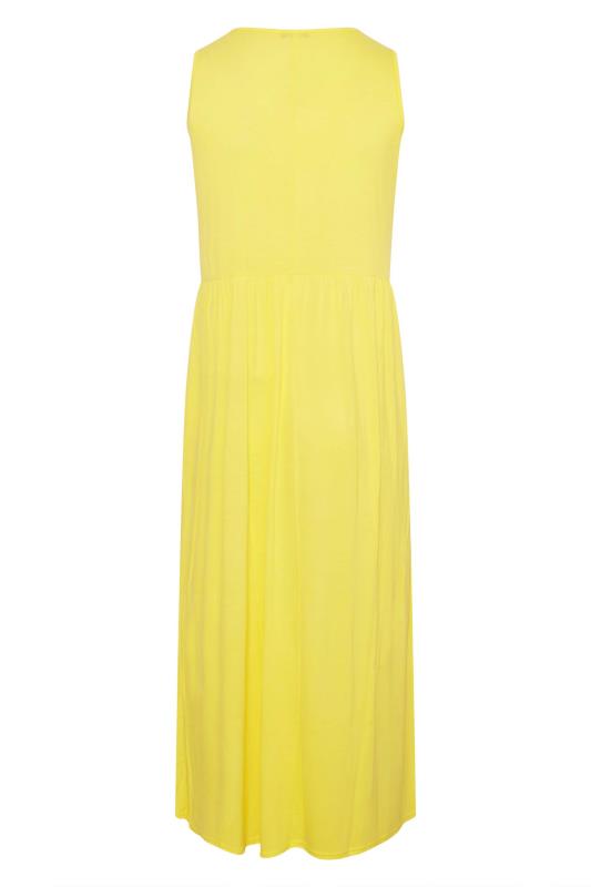 LIMITED COLLECTION Curve Lemon Yellow Sleeveless Pocket Maxi Dress_Y.jpg