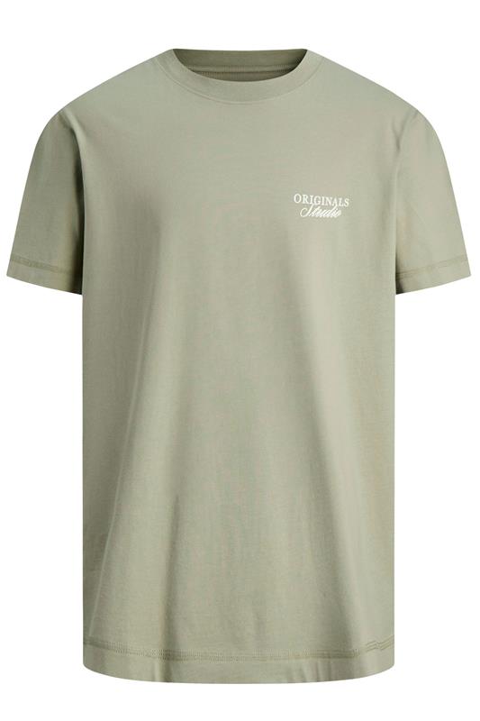 JACK & JONES Big & Tall Seagrass Green Studio Graphic T-Shirt | BadRhino 4
