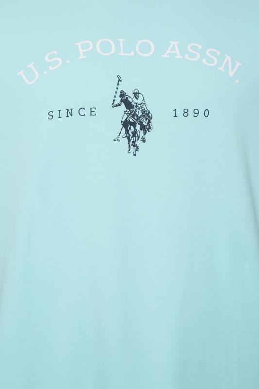U.S. POLO ASSN. Big & Tall Light Blue Graphic Logo T-Shirt | BadRhino 4