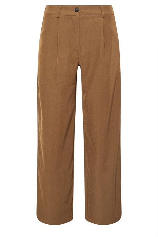 PixieGirl Petite Women's Brown Formal Wide Leg Trousers | PixieGirl 5