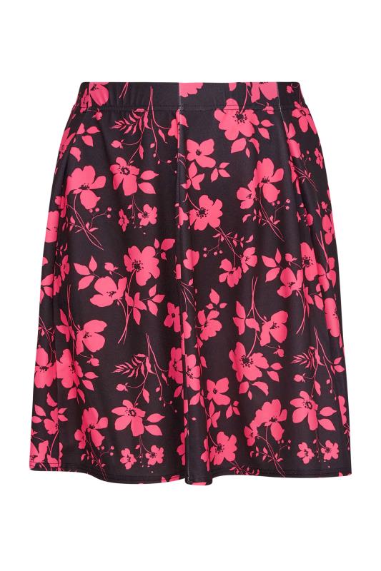 LIMITED COLLECTION Curve Pink Floral Print Skirt Sizes 16-32 5