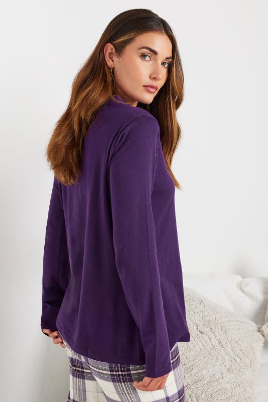 LTS Tall Purple Cotton Pyjama Top | Long Tall Sally 7