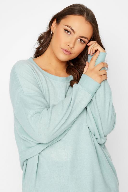Plus Size Mint Green Soft Touch Fleece Sweatshirt | Yours Clothing 4