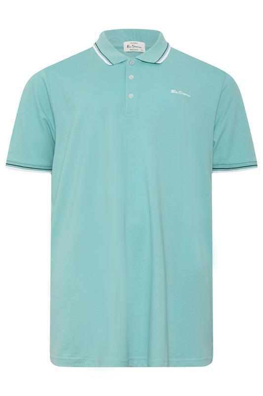 Ben Sherman Big & Tall Blush Pink Signature Pique Polo Shirt | BadRhino 2