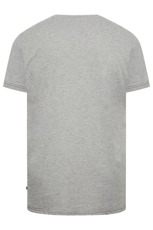 KAM Big & Tall Grey 'Full Throttle' Printed T-Shirt | BadRhino 4
