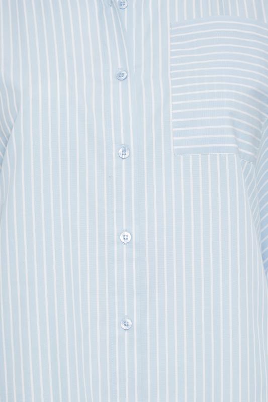 LIMITED COLLECTION Plus Size Blue & White Striped Shirt | Yours Clothing 6