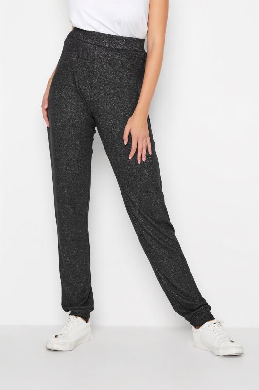 LTS Tall Charcoal Grey Soft Touch Lounge Joggers 1