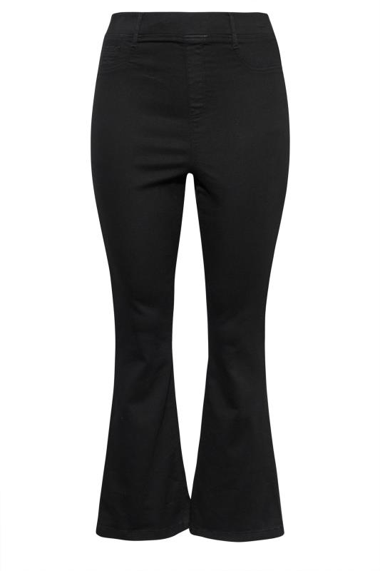 Plus Size Black Pull-On HANNAH Bootcut Jeggings | Yours Clothing 8
