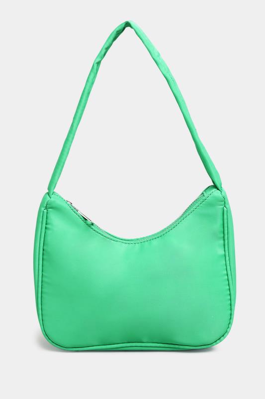 Bright Green Fabric Shoulder Bag 4