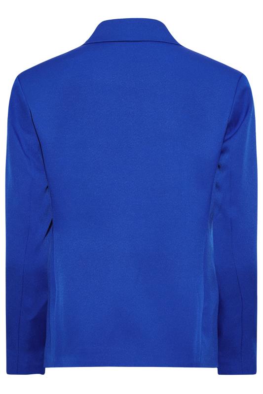 Petite Cobalt Blue Scuba Lined Blazer | PixieGirl 7