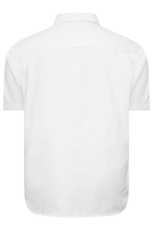 D555 Big & Tall White Short Sleeve Shirt | BadRhino 4