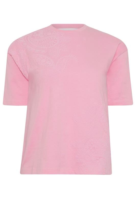 PixieGirl Petite Women's Pink Paisley Cotton T-Shirt | PixieGirl 5