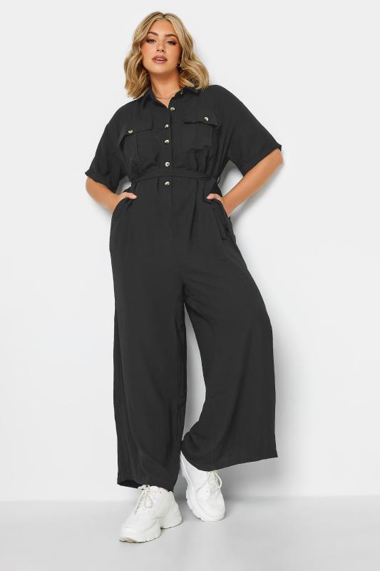 LIMITED COLLECTION Plus Size Black Jumpsuit | Yours Clothing 1