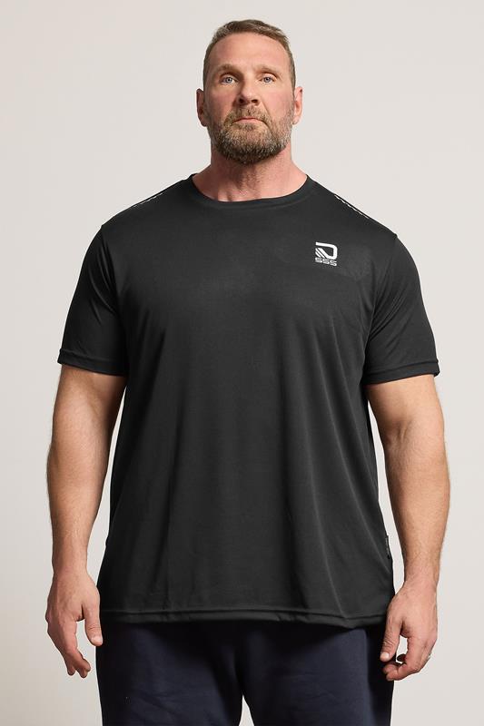 D555 Big & Tall Black Lightweight Active T-Shirt | BadRhino 1