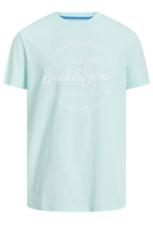  Grande Taille JACK & JONES Big & Tall Turquoise Green Short Sleeve T-Shirt