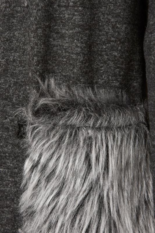 LTS Grey Brushed Faux Fur Pocket Cardigan_S.jpg