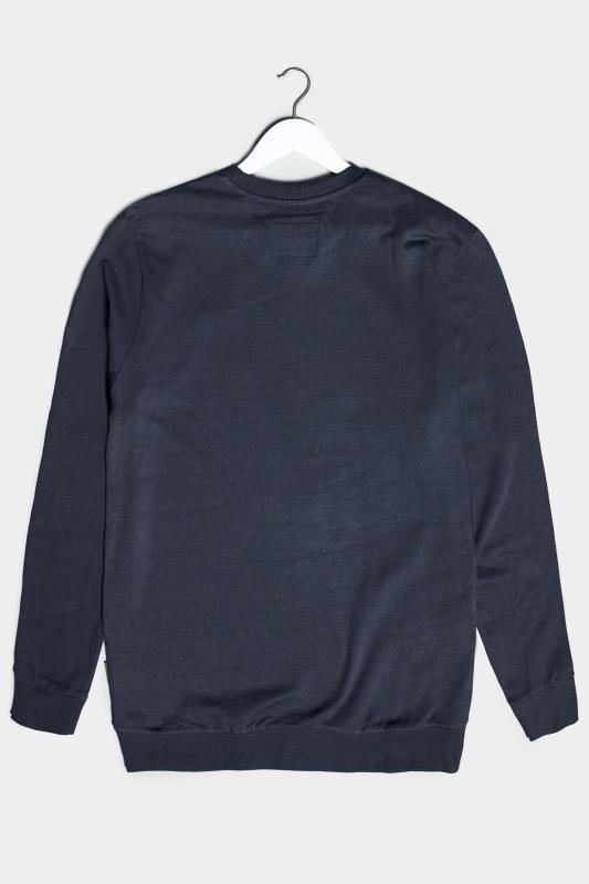 BadRhino Big & Tall Navy Blue Brooklyn 89 Sweatshirt 3