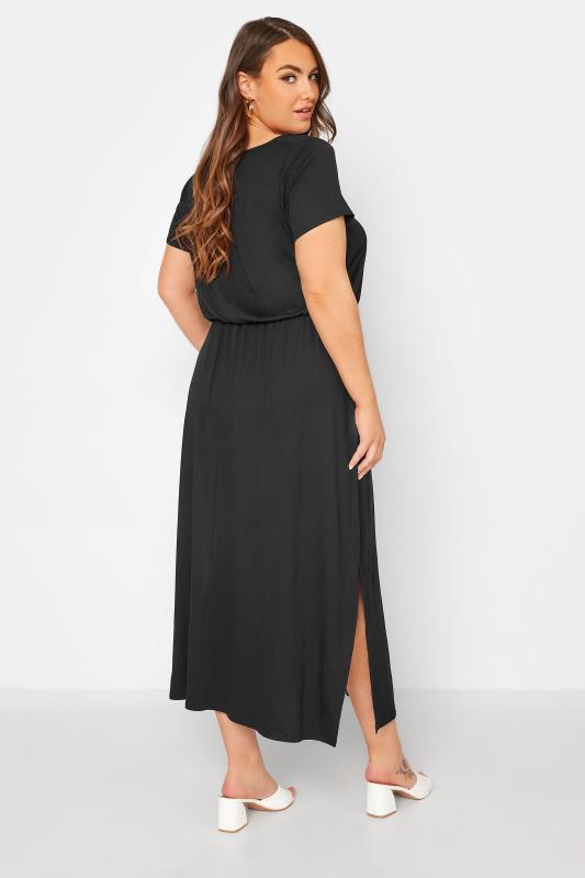 YOURS LONDON Plus Size Black Pocket Dress | Yours Clothing 4