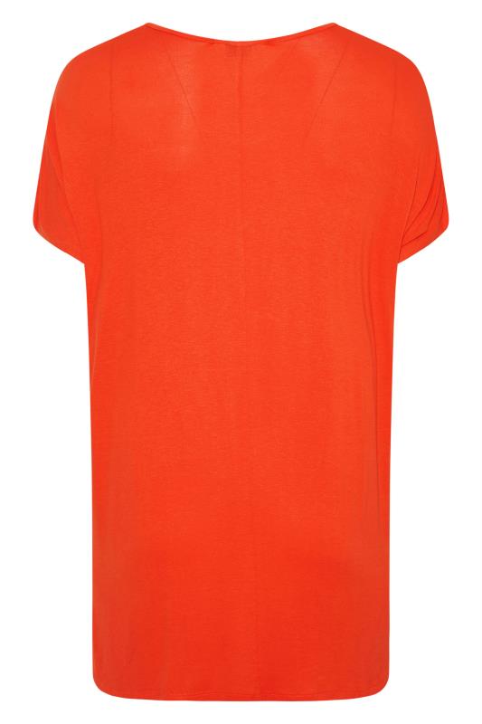 Curve Orange Grown On Sleeve T-Shirt 6