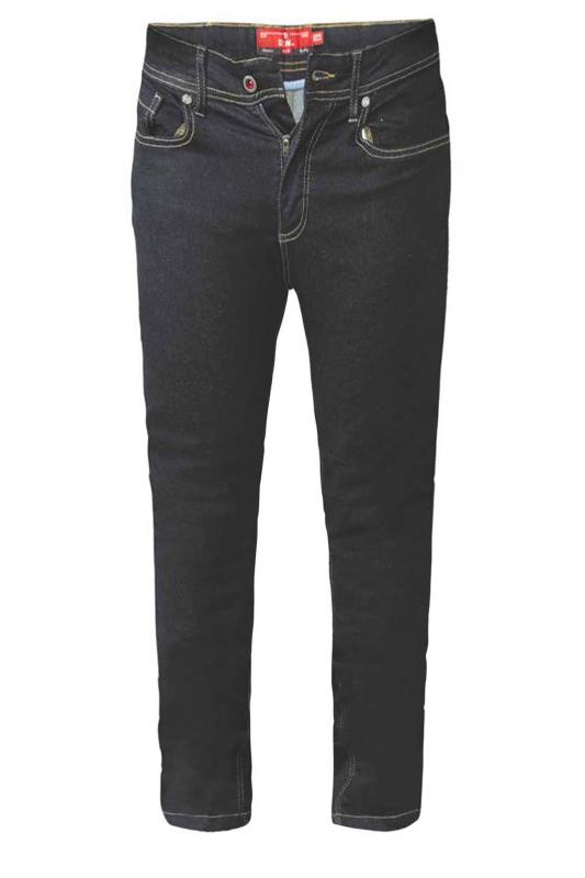 D555 Indigo Blue Tapered Stretch Jeans | BadRhino 3