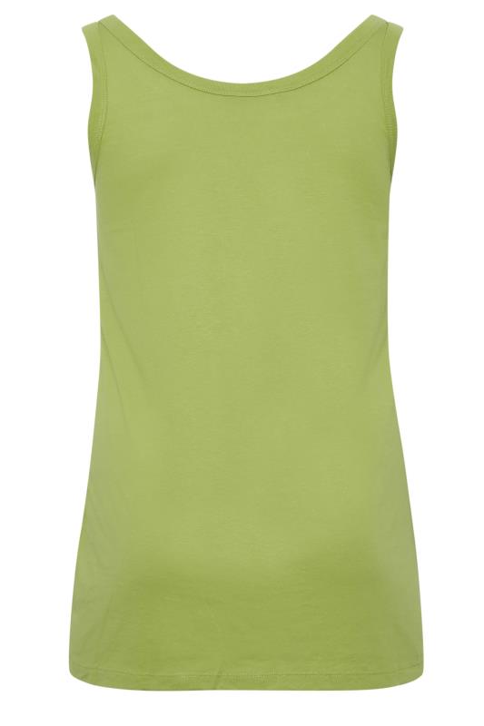 YOURS Plus Size Green Essential Vest Top | Yours Clothing  7