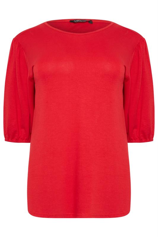 M&Co Red Balloon Sleeve Top | M&Co 6