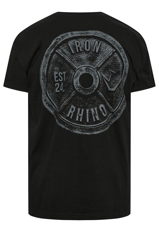 IronRhino Big & Tall Black Weight Plate T-Shirt | BadRhino 7