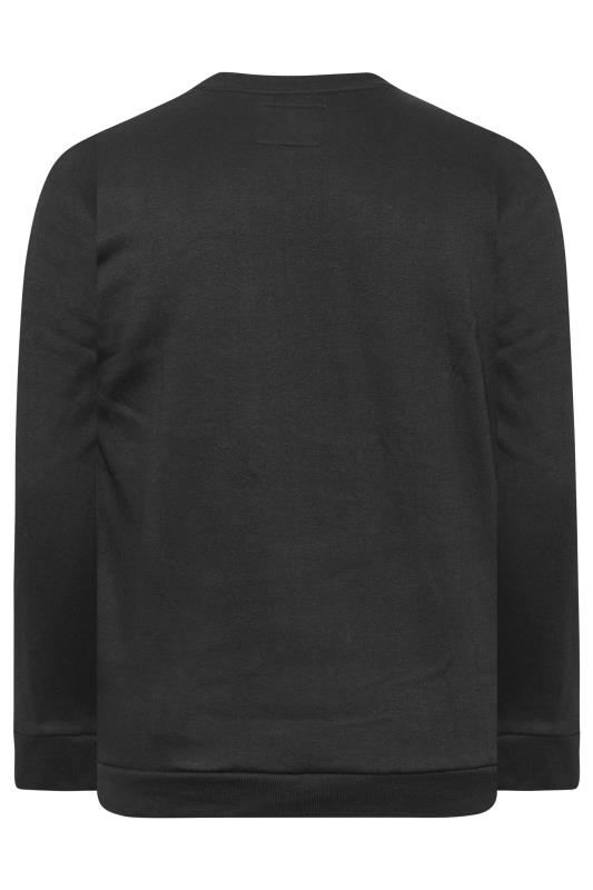 BadRhino Big & Tall Black Essential Sweatshirt 4