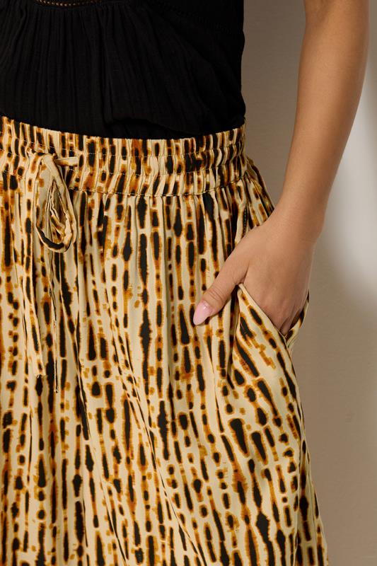 PixieGirl Petite Women's Brown Tie Dye Balloon Trousers | PixieGirl 4